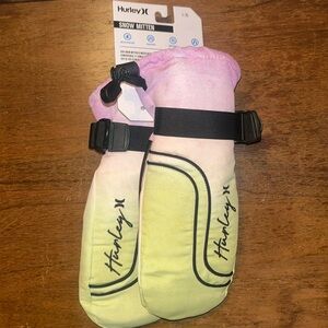 NWT Hurley snow mittens, L/XL